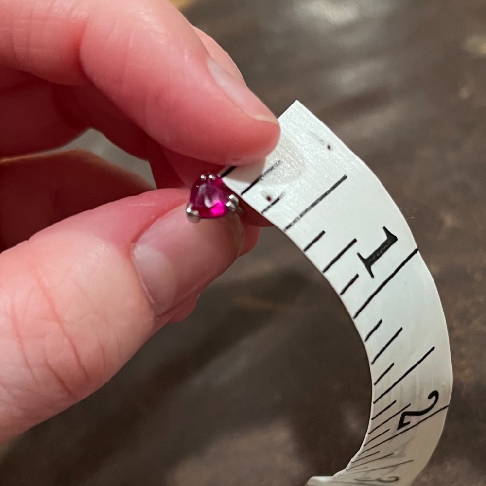 Ash Croft And Oak Lab Created Ruby And 10k White … - image 6